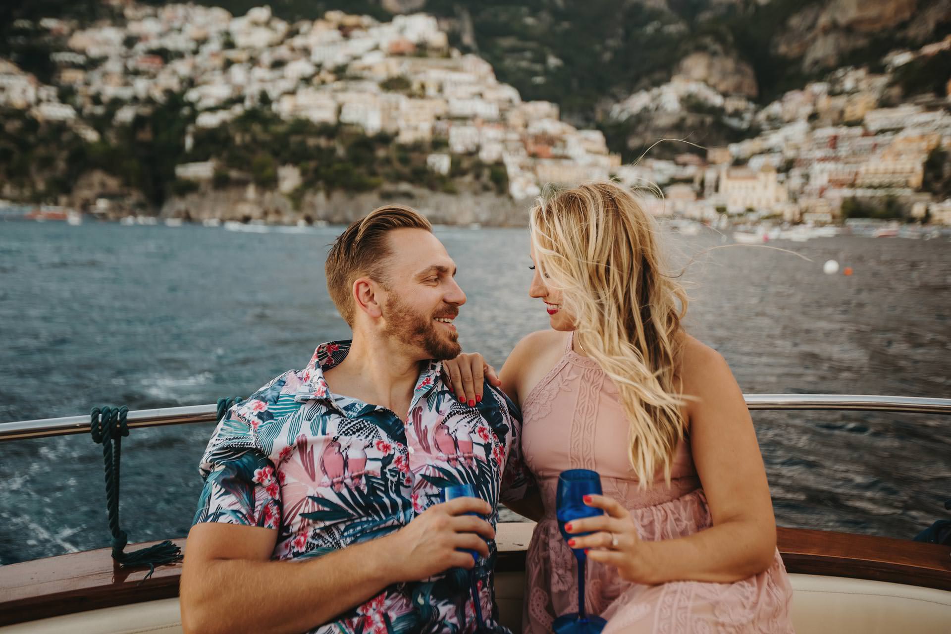 Positano Amalfi Coast Italy Engagement elopement