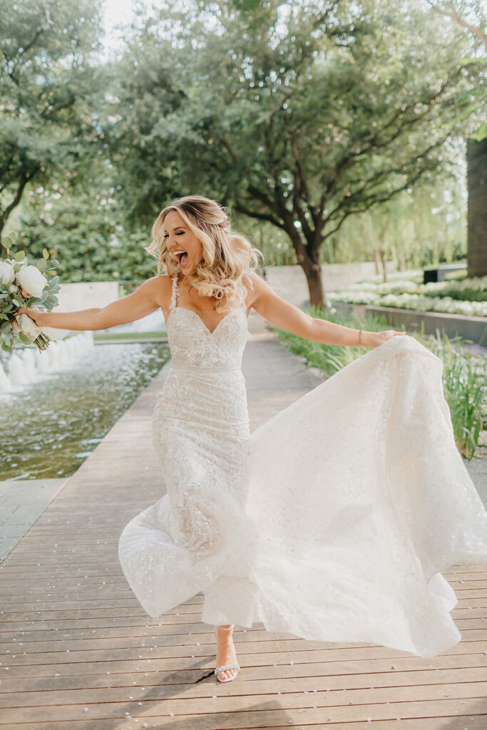 Nasher Sculpture Center Wedding Dallas Wedding Photographers outdoor fun colorful