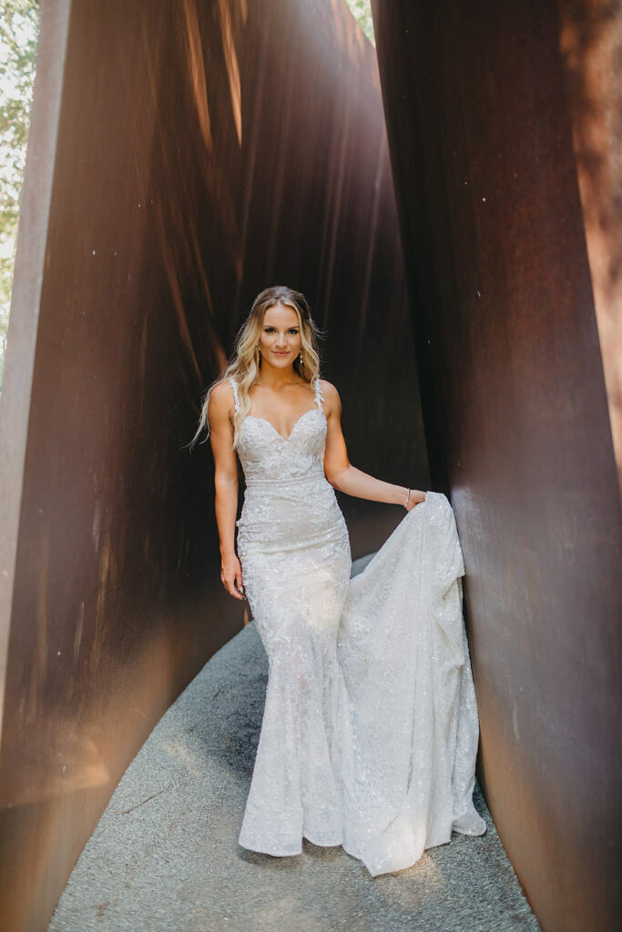 Nasher Sculpture Center Wedding Dallas Wedding Photographers outdoor fun colorful