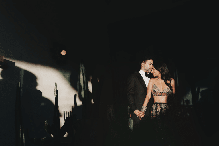 Indian Bride and Groom on their wedding day at Austin Proper Hotel